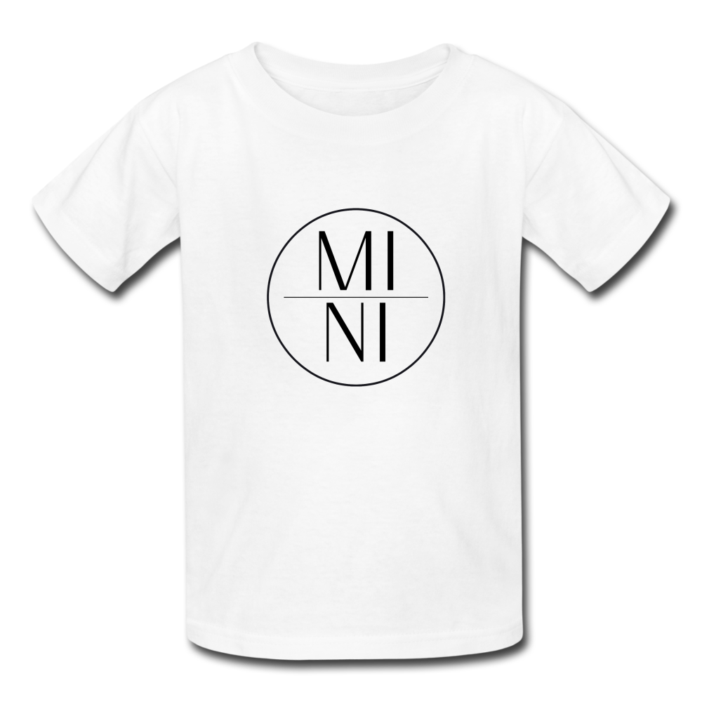 MI|NI Tee Shirt (black lettering) - white