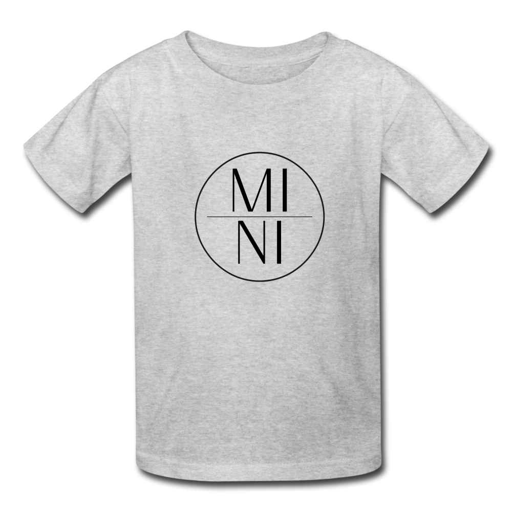 MI|NI Tee Shirt (black lettering) - heather gray