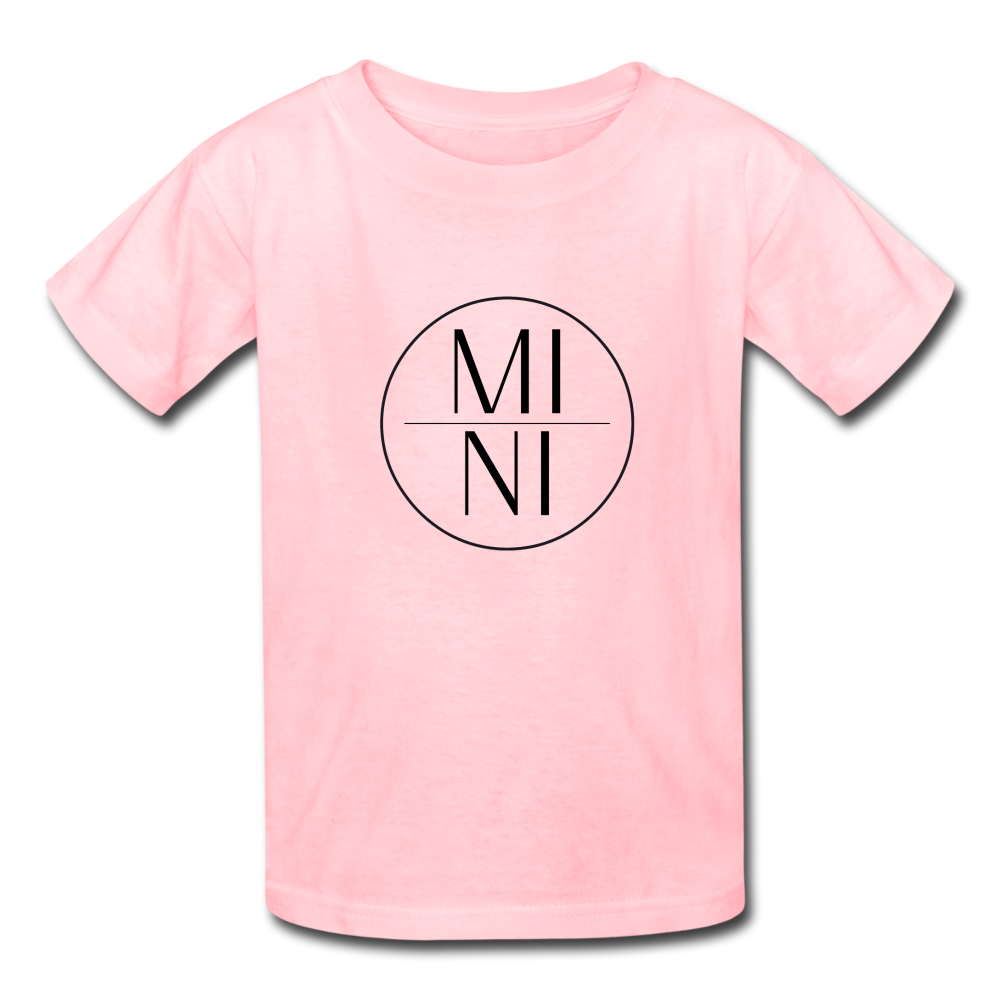 MI|NI Tee Shirt (black lettering) - pink