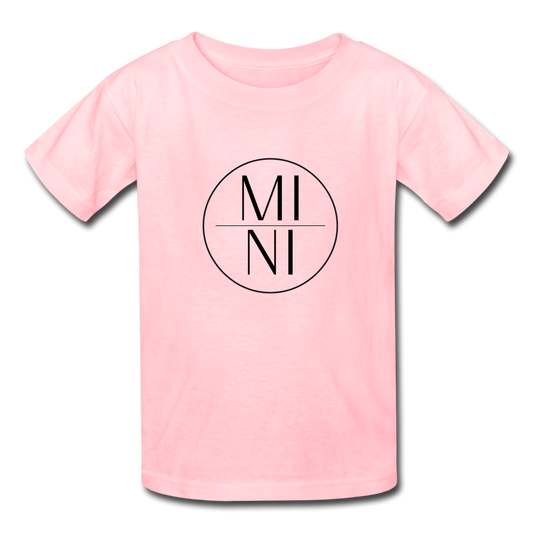 MI|NI Tee Shirt (black lettering) - pink