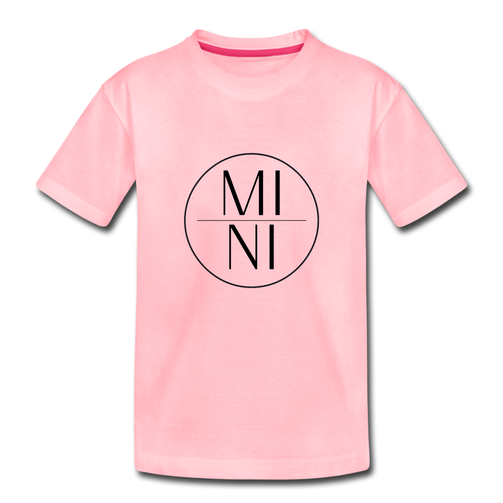 MI|NI Toddler T-Shirt (black lettering) - pink