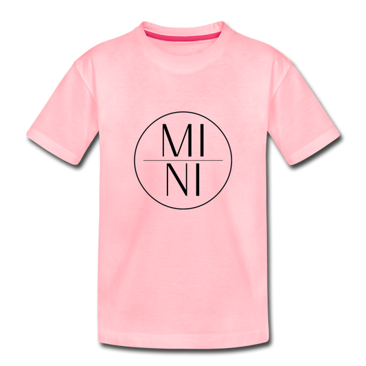 MI|NI Toddler T-Shirt (black lettering) - pink