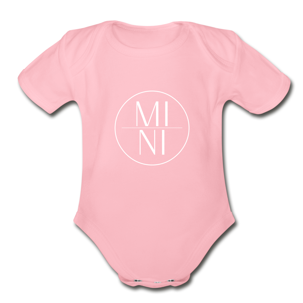 Organic Short Sleeve Onesie - light pink