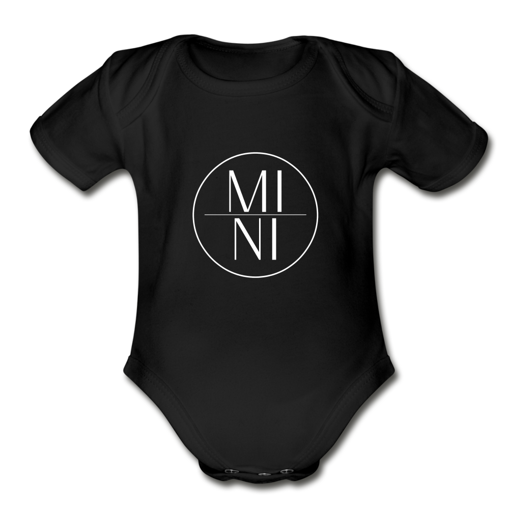 Organic Short Sleeve Onesie - black