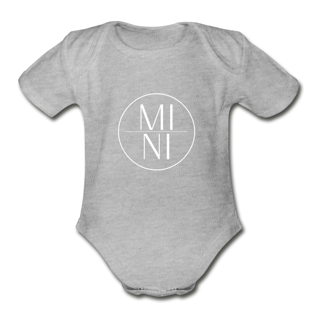 Organic Short Sleeve Onesie - heather gray