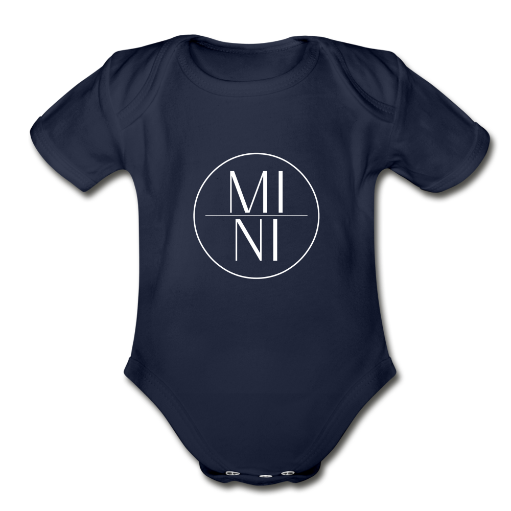 Organic Short Sleeve Onesie - dark navy