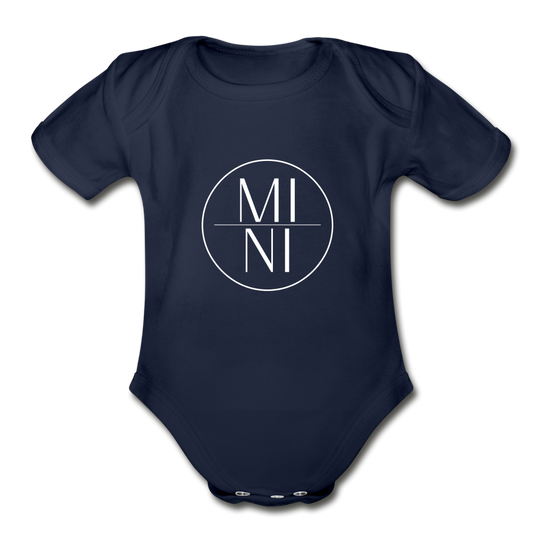 Organic Short Sleeve Onesie - dark navy