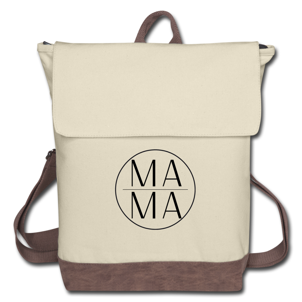 MA|MA Canvas Backpack - ivory/brown