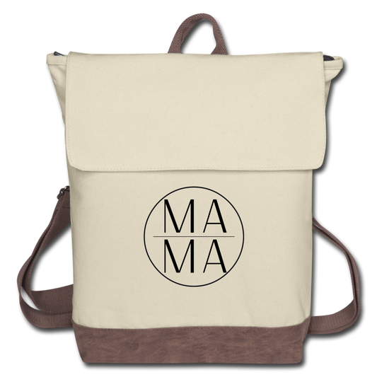 MA|MA Canvas Backpack - ivory/brown